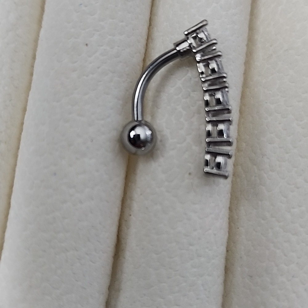 Crystal BELLY BUTTON RING Multi GEMS - Picture 2 of 3